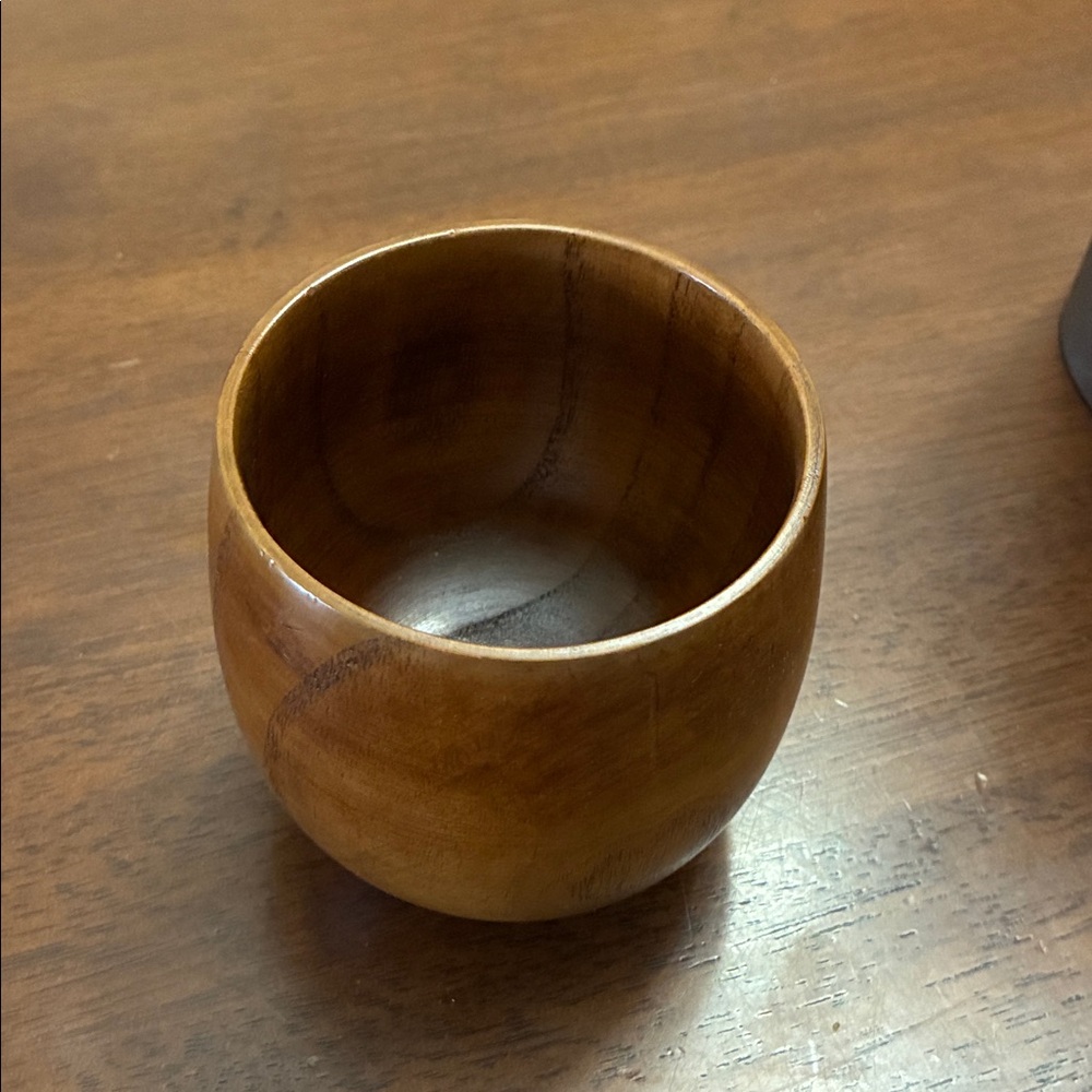 Wooden whisky glasses, set of two